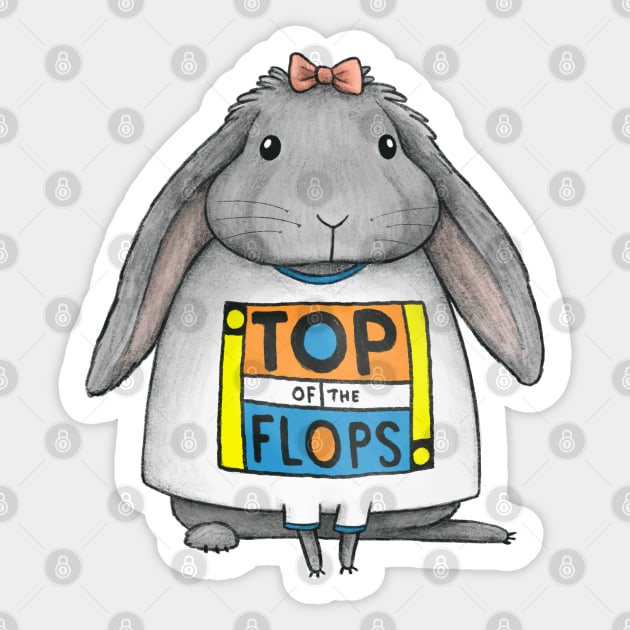 Top of the Flops Sticker by Sophie Corrigan